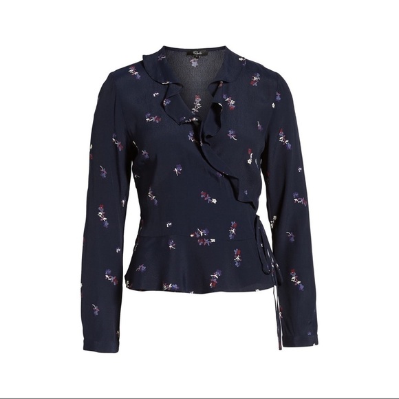 [Rails] Simone Floral Ruffle Wrap Blouse - Picture 2 of 8